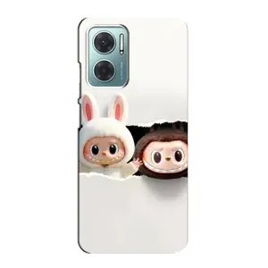 Чохол з принтом Лабубу для Xiaomi Redmi Note 11E (Фігурки Labubu)
