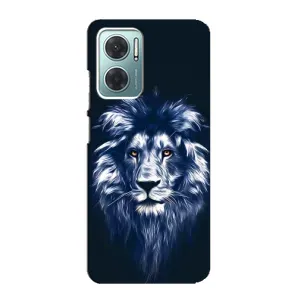 Чохол з картинкою на Xiaomi Redmi Note 11E (Лев – синій)
