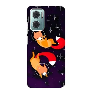 Чехол с Лисичкой для Xiaomi Redmi Note 11E (Лисы)
