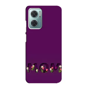Чехол с рисунком «Мама с цветами» для Xiaomi Redmi Note 11E