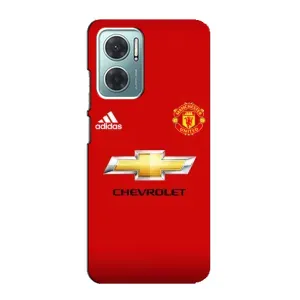Силиконовые Чехлы принт Футбол на Xiaomi Redmi Note 11E (Man United)