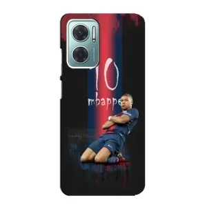 Чехол (TPU) с Футболистом на Xiaomi Redmi Note 11E (MBAPPE 10)