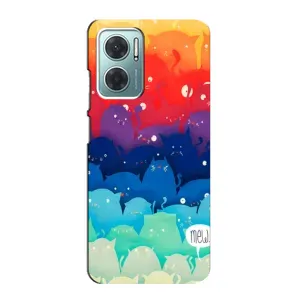 Силіконовий чохол з котиком для Xiaomi Redmi Note 11E (Mew)