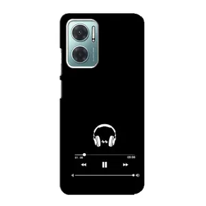 Чохол з картинками на чорному фоні для Xiaomi Redmi Note 11E (Плеєр)