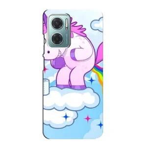 Чохол Unicorn на Xiaomi Redmi Note 11E (Веселка Єдиноріга)