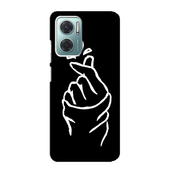 Чехол с рисунком «Сердце на черном» для Xiaomi Redmi Note 11E Чехол с рисунком «Сердце на черном» для Xiaomi Redmi Note 11E