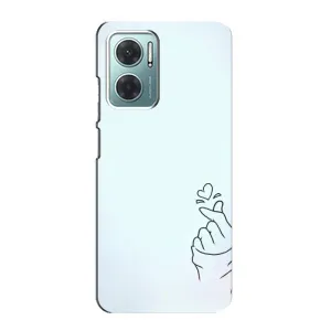 Чохол (Знак сердечка) для Xiaomi Redmi Note 11E (Сердечко на блакитному)