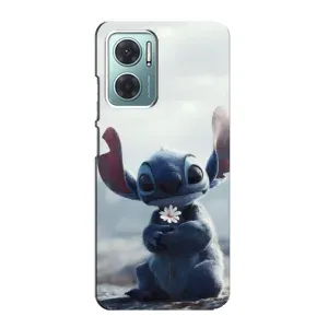 Чохол з малюнком Стіч для Xiaomi Redmi Note 11E (Стіч з квіткою)