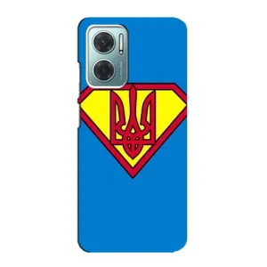 Чохол з картинкою (Патріотичний ГЕРБ) на Xiaomi Redmi Note 11E (Герб - супер герой)