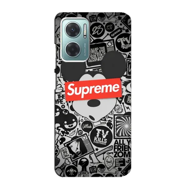 Чехол с рисунком «Supreme Маус» для Xiaomi Redmi Note 11E Чехол с рисунком «Supreme Маус» для Xiaomi Redmi Note 11E
