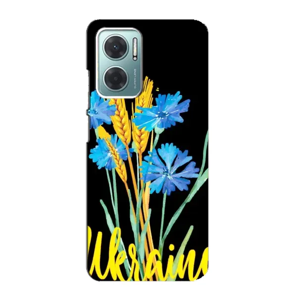 Чехол с рисунком «Ukraine в цветочках» для Xiaomi Redmi Note 11E Чехол с рисунком «Ukraine в цветочках» для Xiaomi Redmi Note 11E