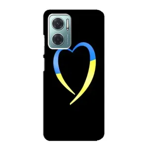 Силіконовий Чохол на Xiaomi Redmi Note 11E (Я-Україна) (Українське серце)