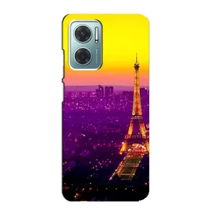 Чехол с Эйфелевой башней на Xiaomi Redmi Note 11E (Яркая башня)