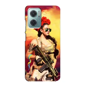 ЗСУ Чохли (TPU) для Xiaomi Redmi Note 11E (Жінка солдат)