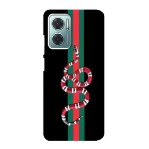Чехлы Бренд GUCCI для Xiaomi Redmi Note 11E (Змей Гуччи)