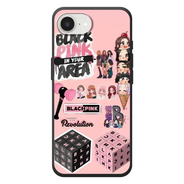 Чехол с рисунком «BLACK PINK коллаж» для iPhone 17e