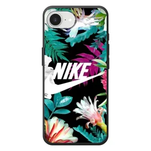 Силиконовый Чехол на Apple 17e с картинкой Nike (Цветочный Nike)