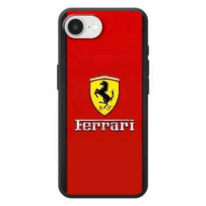 Силіконовий бампер з картинкою машини на Apple 17e (Ferrari Logo)