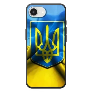 Чехол с картинкой (Патриотический ГЕРБ) на Apple 17e (Герб и Флаг Украины)