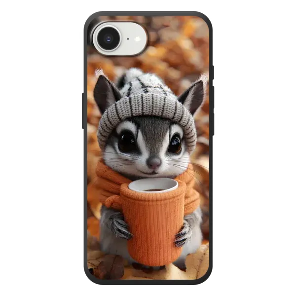 Чехол с рисунком «Грызунчик с кофе» для iPhone 17e