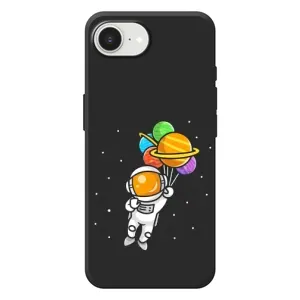 Силиконовый Чехол с принтом "Космонавты" на Apple 17e (Космонавт с шариками)