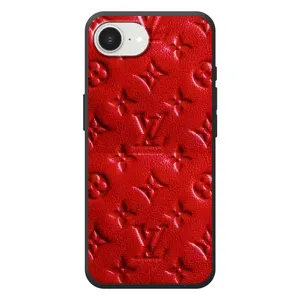 Текстурный Чехол Louis Vuitton для 

Apple семнадцать э 
 (Красный ЛВ)
