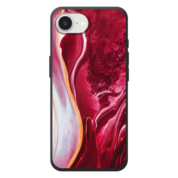 Чехол с рисунком «Красный мрамор» для iPhone 17e Чехол с рисунком «Красный мрамор» для iPhone 17e