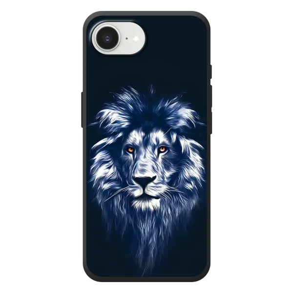 Чехол с рисунком «Лев - синий» для iPhone 17e Чехол с рисунком «Лев - синий» для iPhone 17e
