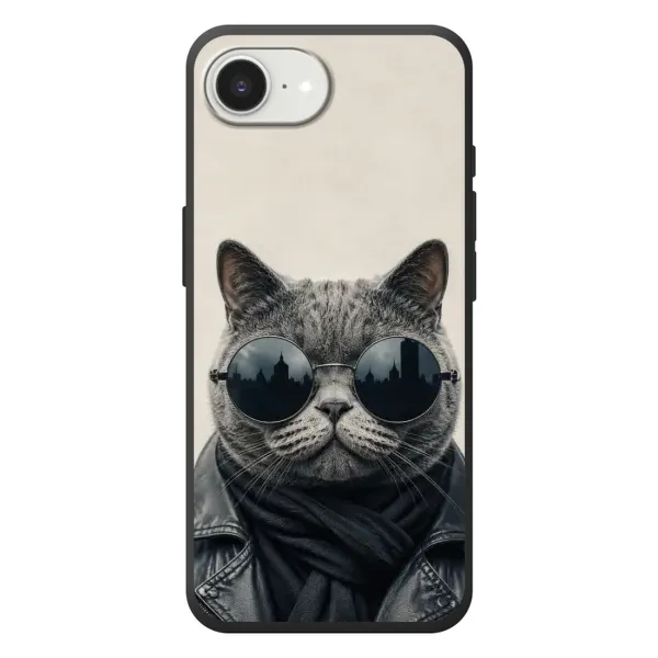 Чехол с рисунком «Модный кот» для iPhone 17e