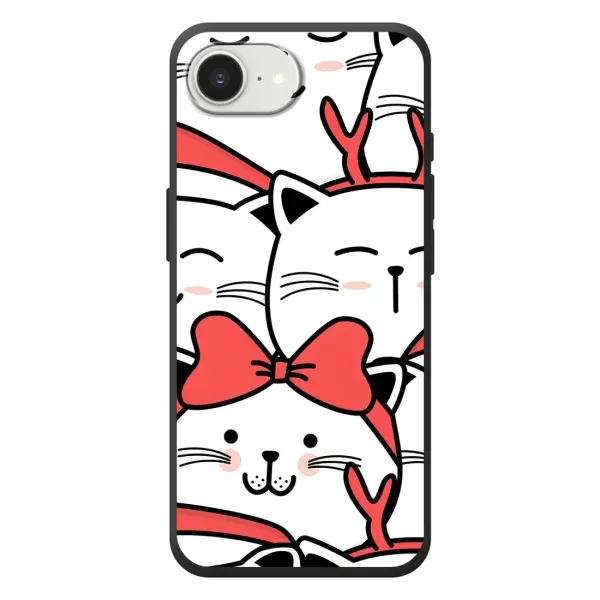 Чехол с рисунком «Новогодние котики» для iPhone 17e