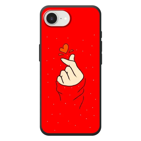 Чехол с рисунком «Сердце на красном» для iPhone 17e