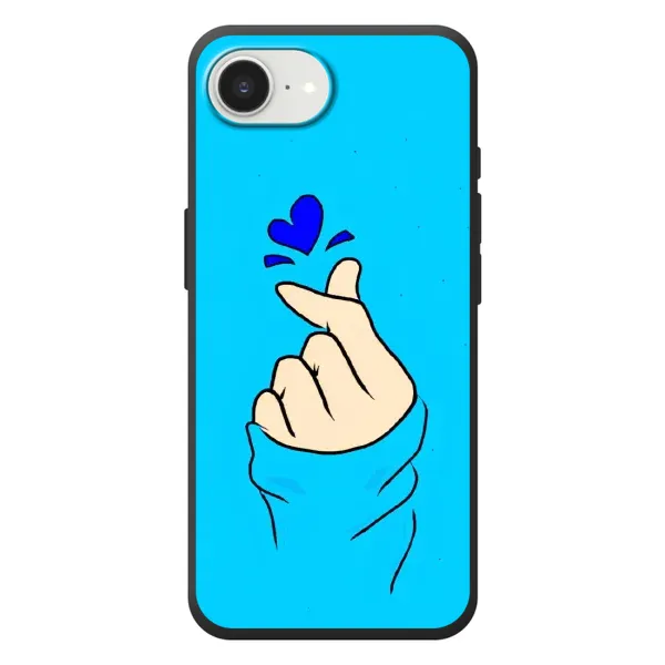 Чехол с рисунком «Сердце на синем» для iPhone 17e