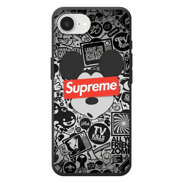 Чохол з малюнком «Supreme Маус» для iPhone 17e Чохол з малюнком «Supreme Маус» для iPhone 17e