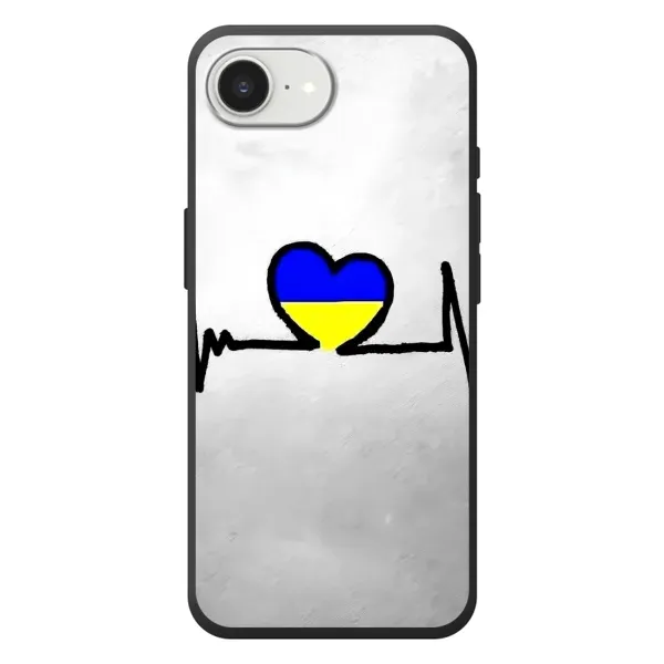 Чехол с рисунком «Украинская кардиограмма» для iPhone 17e