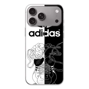 Чехол в стиле "Адидас" для Эппл Айфон 18 Про Макс (Adidas шнурки)