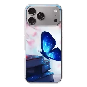 Силіконовий бампер з картинкою звірів для Apple iPhone 18 Pro Max (Метелик синій)