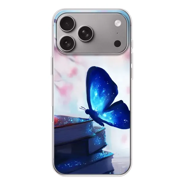 Чехол с рисунком «Бабочка синяя» для Apple iPhone 18 Pro Max Чехол с рисунком «Бабочка синяя» для Apple iPhone 18 Pro Max