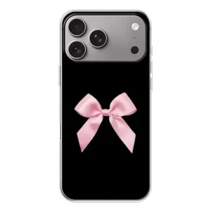 Чохол банти для Apple iPhone 18 Pro Max (Бант на чорному)