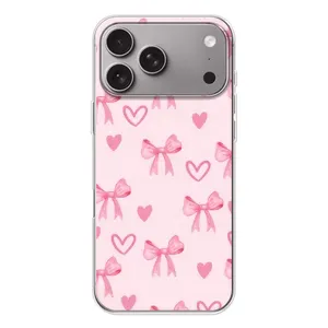 Чохол банти для Apple iPhone 18 Pro Max (Бантики і сердечки)