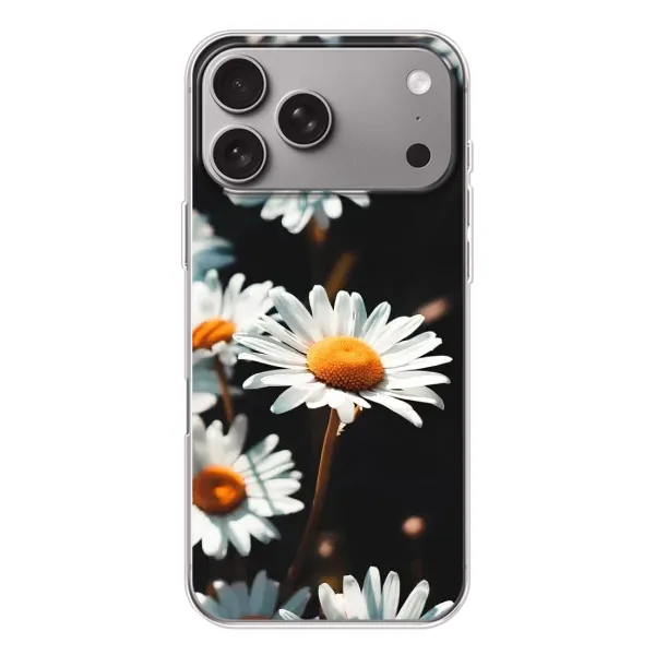 Чехол с рисунком «Белые ромашки» для Apple iPhone 18 Pro Max Чехол с рисунком «Белые ромашки» для Apple iPhone 18 Pro Max