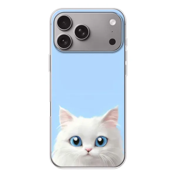 Чехол с рисунком «Белый кот» для Apple iPhone 18 Pro Max Чехол с рисунком «Белый кот» для Apple iPhone 18 Pro Max