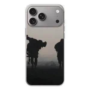 Чехлы на военную тематику для Apple iPhone 18 Pro Max (Бой солдат)
