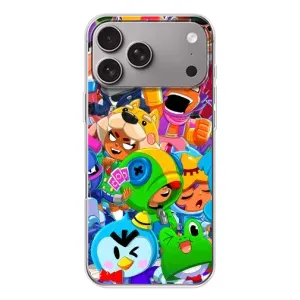 Силиконовый Чехол на Apple iPhone 18 Pro Max с картинкой Brawl Stars (Brawl-Stars)
