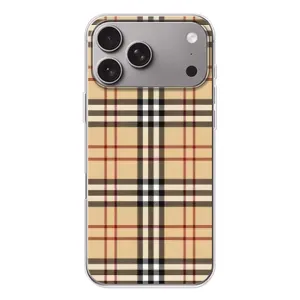 Чохол з Брендами одягу на Епл Айфон 18 Про Макс (Burberry стиль)