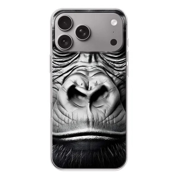 Чехол с рисунком «Черная обезьяна» для Apple iPhone 18 Pro Max Чехол с рисунком «Черная обезьяна» для Apple iPhone 18 Pro Max