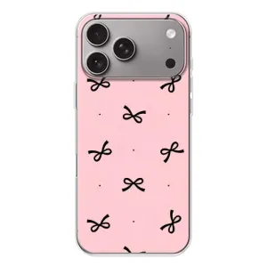 Чохол банти для Apple iPhone 18 Pro Max (Чорні бантики)