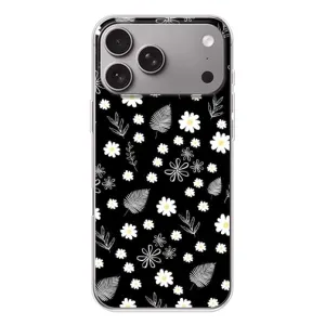 Чохли з тематикою "КВІТИ" на Apple iPhone 18 Pro Max (цвітіння на чорному)