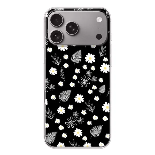 Чохол з малюнком «цвітіння на чорному» для Apple iPhone 18 Pro Max