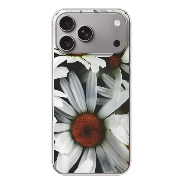 Чехол с рисунком «Цветы Ромашки» для Apple iPhone 18 Pro Max Чехол с рисунком «Цветы Ромашки» для Apple iPhone 18 Pro Max