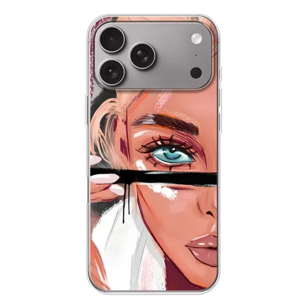 Чехол с рисунком «Девушка и ресницы» для Apple iPhone 18 Pro Max